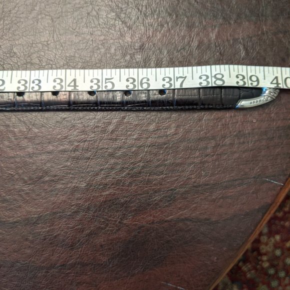 Brighton Black Embossed Belt - Picture 11 of 11